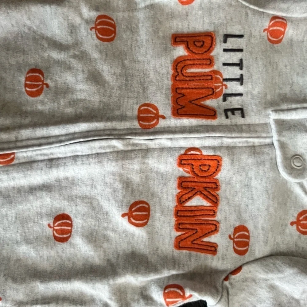 CARTERS Little Pumpkin onsie with footies